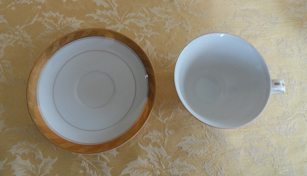7Pcs Imperial Deluxe Sango Fine China Cleopatra Pattern Dinner Place Setting