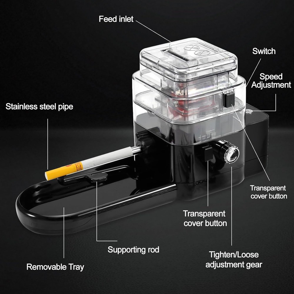 Automatic Rolling Machine Electric Cigarette Injector Machine for Tubes King/Reg