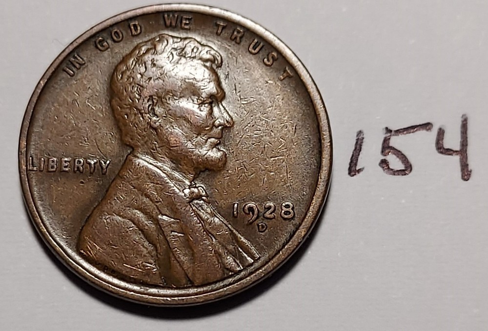 1928-D Lincoln Wheat Cent       #154