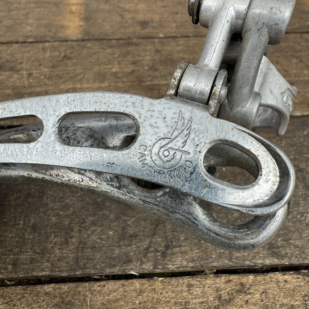 Vintage Campagnolo Record Front Derailleur Clamp On 28.6 Bottom Pull Double Road