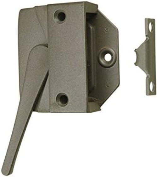Secure Left-Hand Sash Lock & Keeper in Stylish Stone - For Multiple Window Types