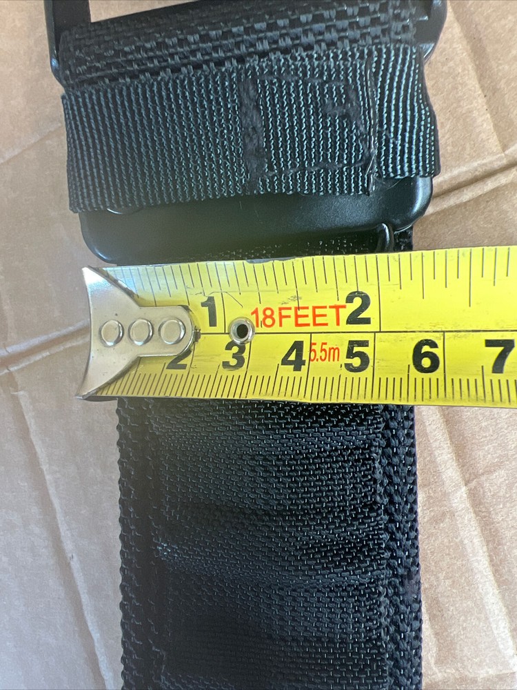 Black Tactical Adjustable Strong PLCE Webbing Belt Military Combat Duty Security