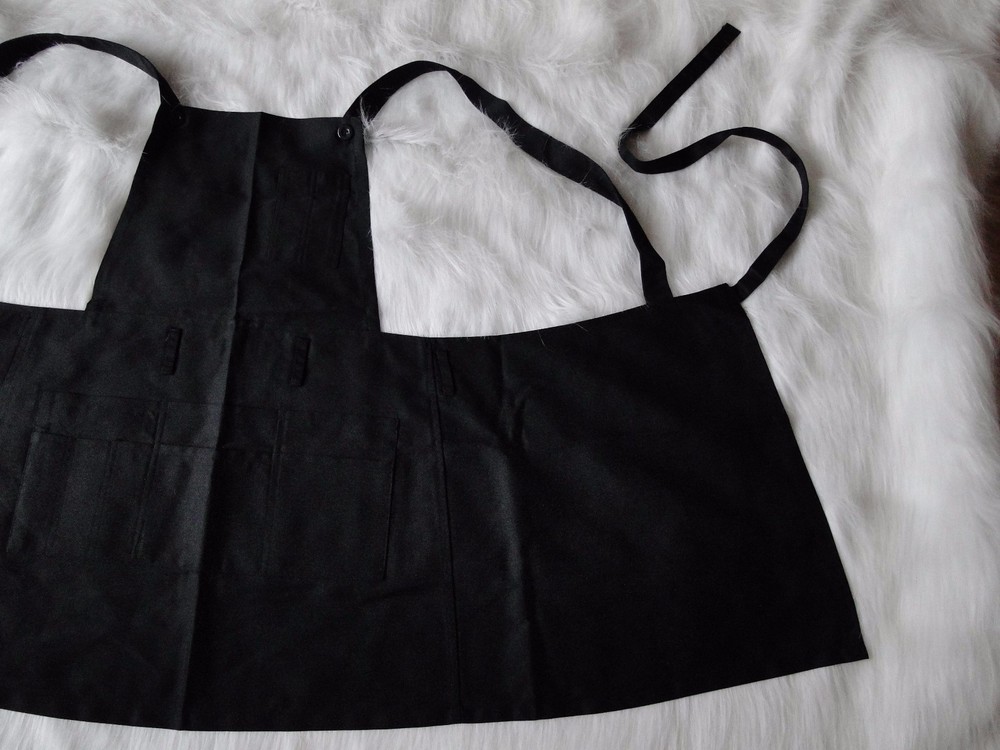 Outstanding Black Multi-Pocket Apron