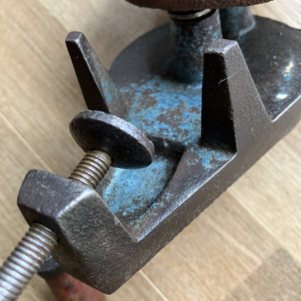 vintage iron hand cranked grinder
