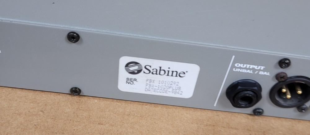 Sabine FBX 1020 Plus Feedback Exterminator (TESTED)