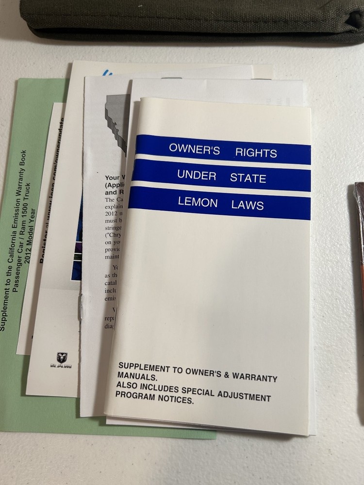 2012 Jeep Liberty Owners Manual Set
