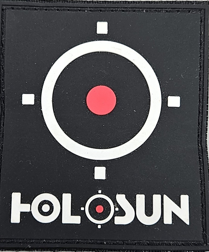HOLOSUN RED DOT LOGO PATCH w/Hook & Loop backing