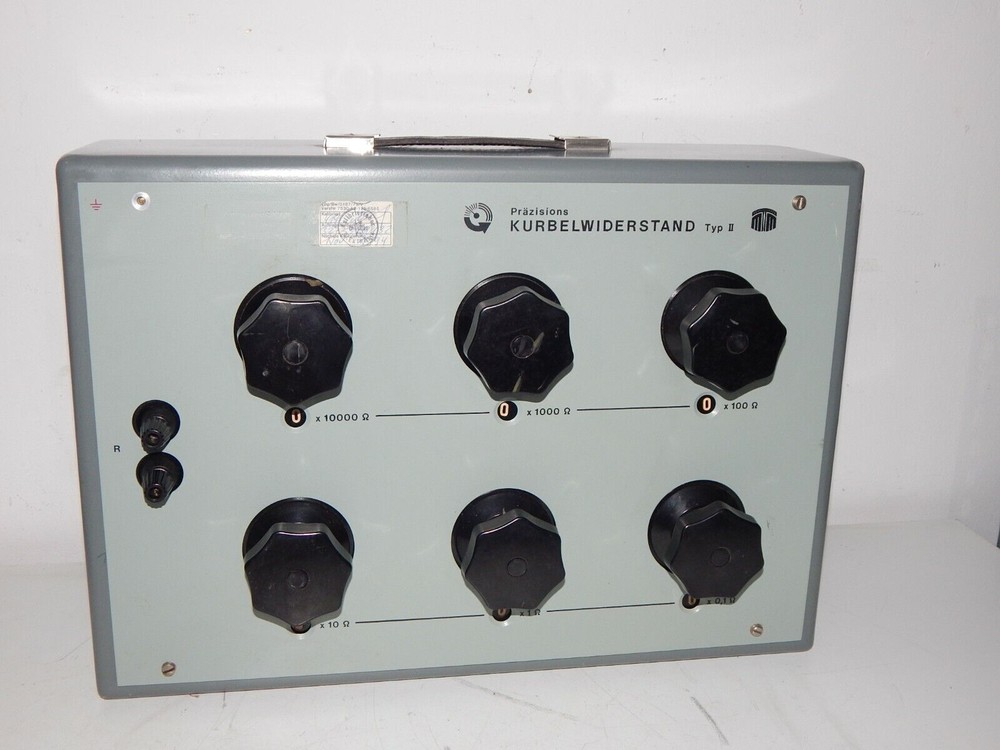 Measuring device precision crank resistance Type II VEB resistance box...