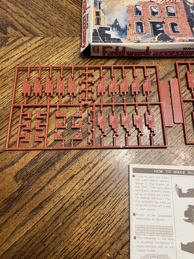Vintage Bandai Fieldwork Accessory Bricks Building Model Kit