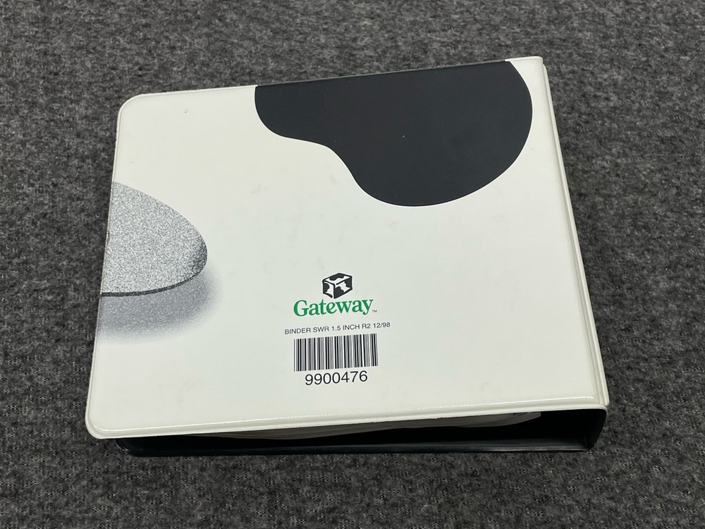 Vintage Gateway Software Disc Storage Binder w/ the Help Spot! CD