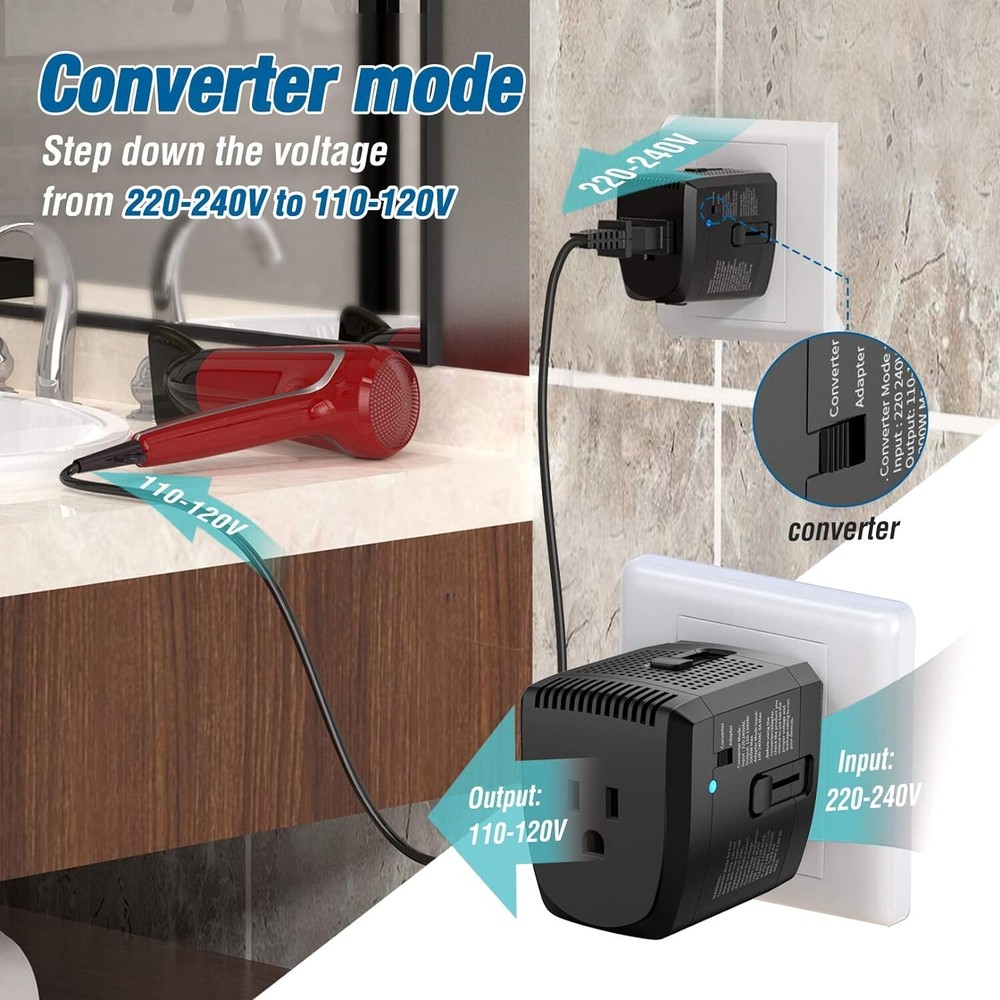 Transformador 220V Para 110V Voltios 2000W De Corriente Nuevo 2023