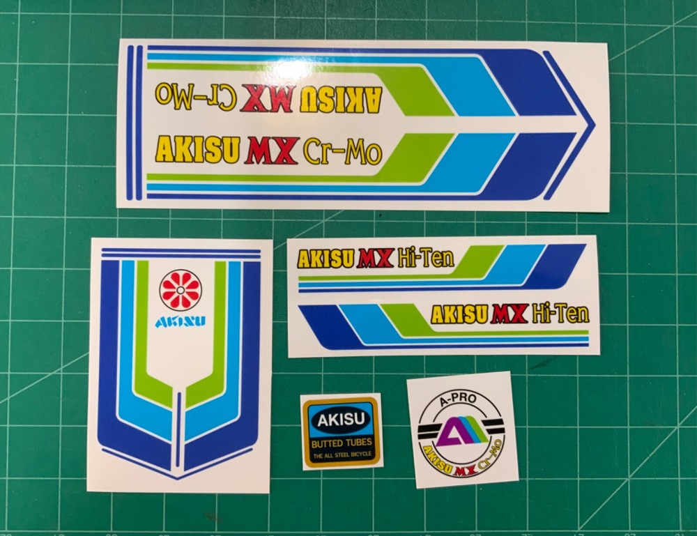 Akisu MX Bmx sticker decals