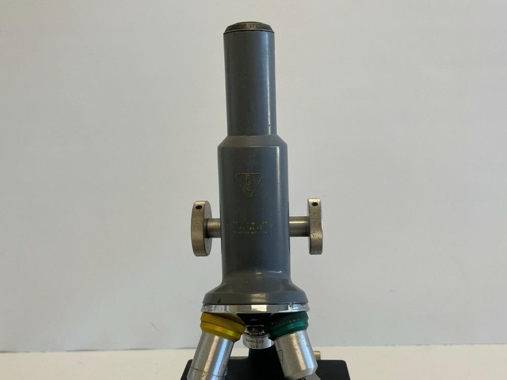 Vintage Bausch & Lomb B&L Microscope with Objectvies