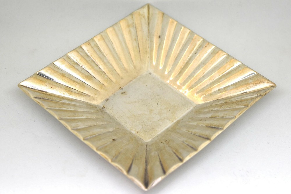 Antique Germany 830 Silver Handmade Ashtray
