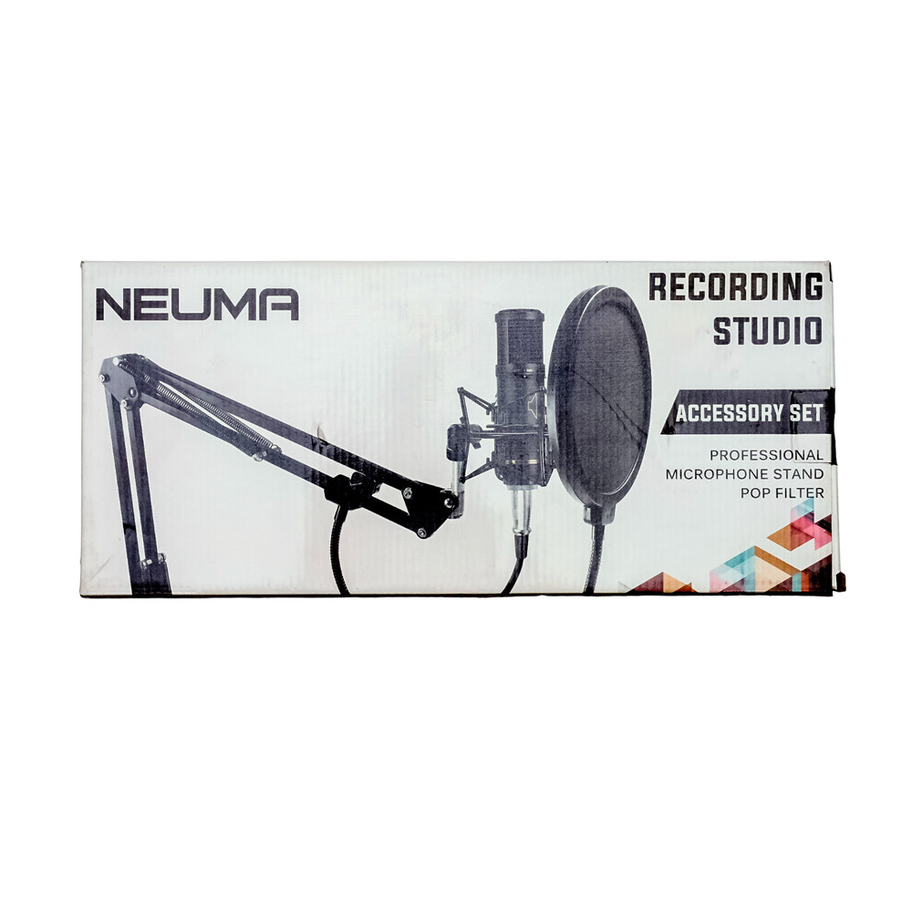 Neuma Professional Microphone Stand Pop Filter Recording Studio Accessory Kit