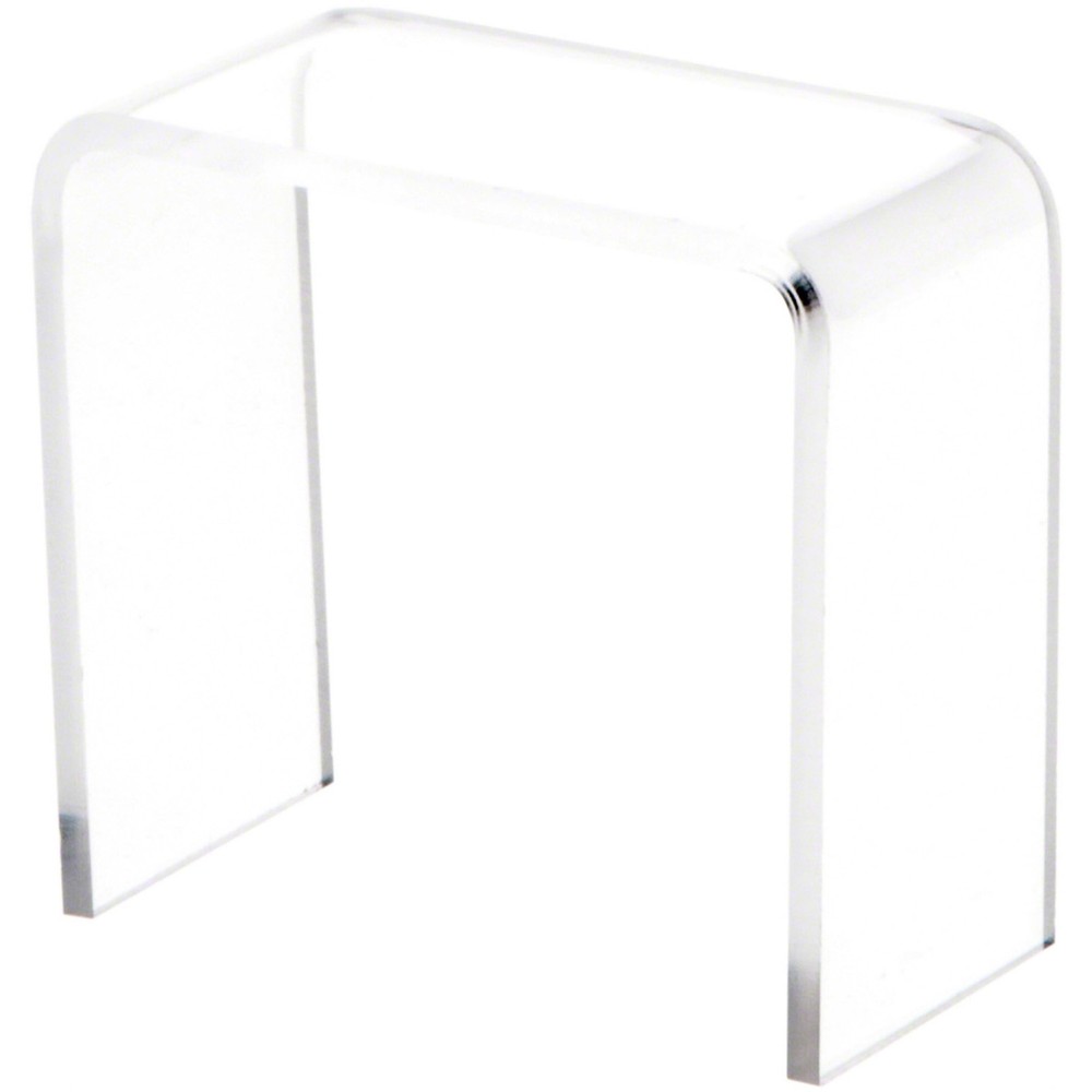 Plymor Clear Acrylic Vertical Rectangular Display Riser, 2" H x 2" W x 1" D