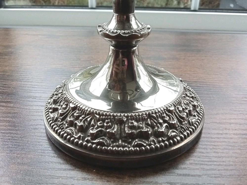 Vintage Oneida Silver Plated Three Arm Candelabra