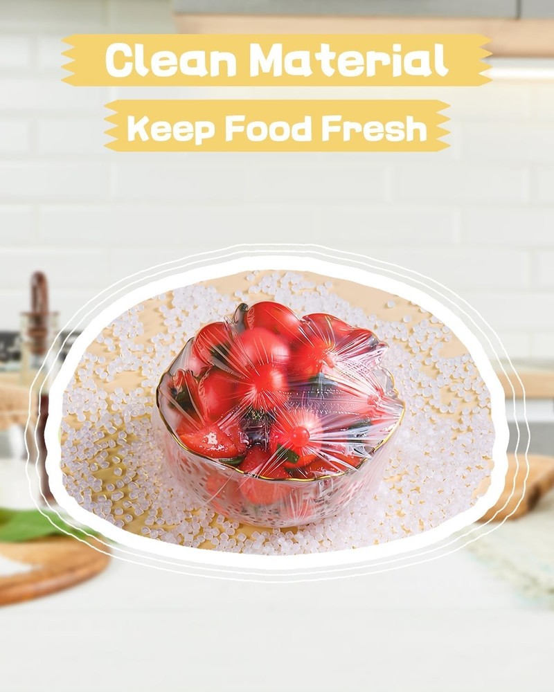 Plastic Bowl Covers for Sourdough Bread Proofing Large Disposable Elastic Foo...