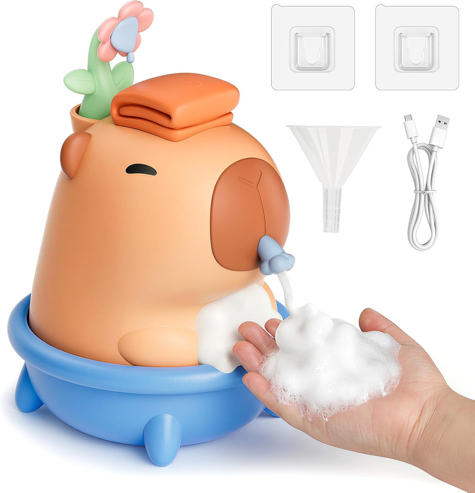 Automatic Touchless Foaming Hand Soap Dispenser, Waterproof & Rechargeable