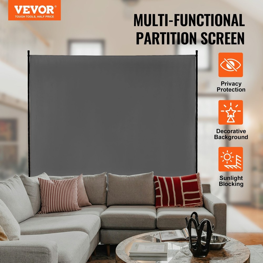 Room Divider, Single Panel Room Divider, 6FT Privacy Screen Indoor, Partition Di