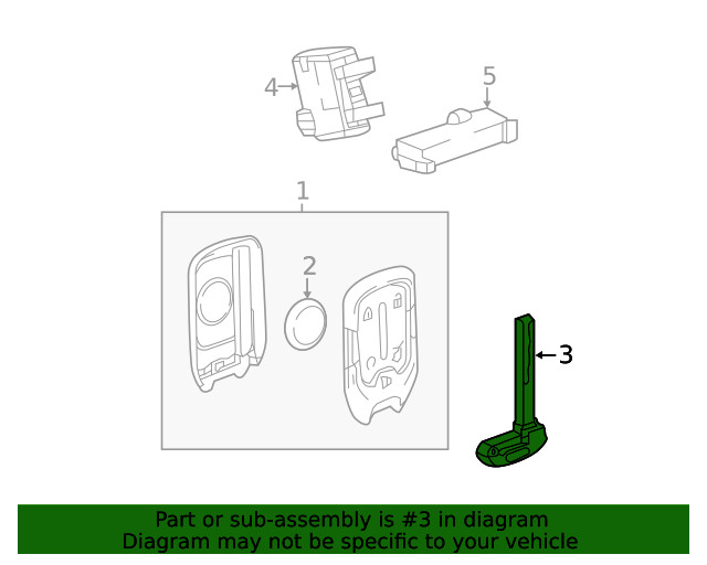 Genuine GM Key 13545721
