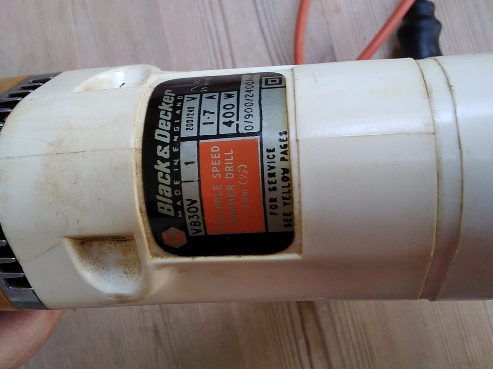 Vintage Black & Decker Dril V830V