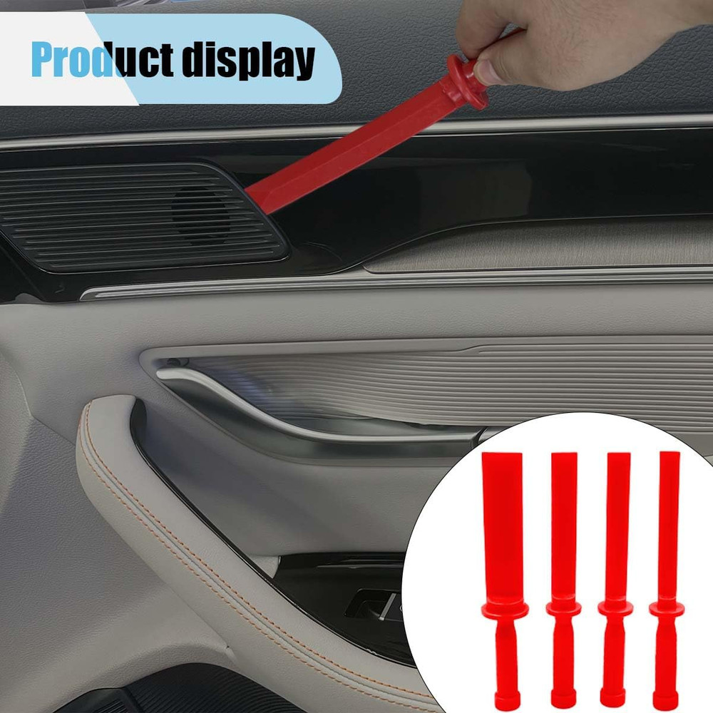 4PCS Plastic Chisel Scraper Set, Non-Marring Plastic Scraper Tools, Safe Chisel