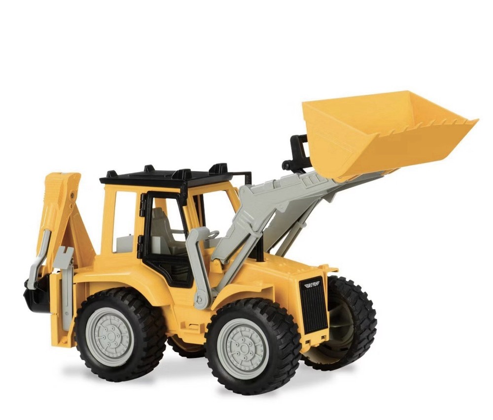 Toy Front Loader Realistic Sound Large 17 Inch Backhoe Loader DRIVEN by Battat