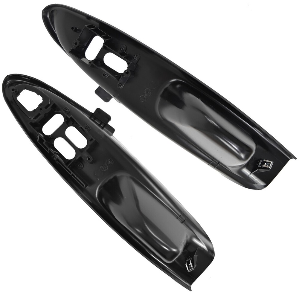94-04 Mustang Coupe Door Panel Insert LH+RH Window Switch Housing Black