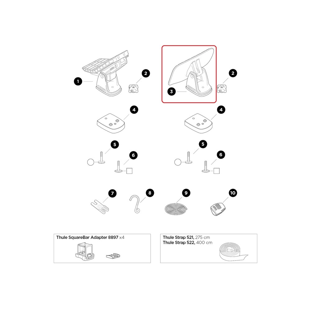 Thule DockGlide Assembly für DockGlide 52829