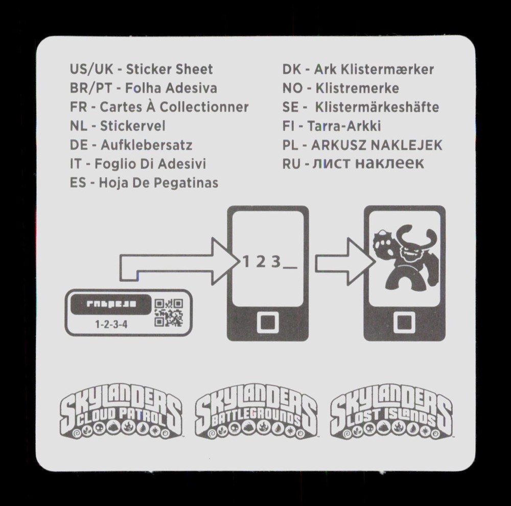 Ninjini Skylanders Giants Activision 2012 Sticker