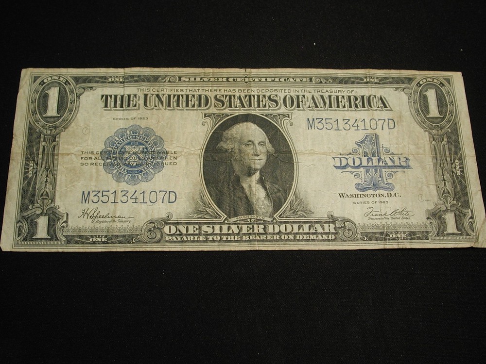 1923 U.S One Dollar Silver Certificate FR 237 VF
