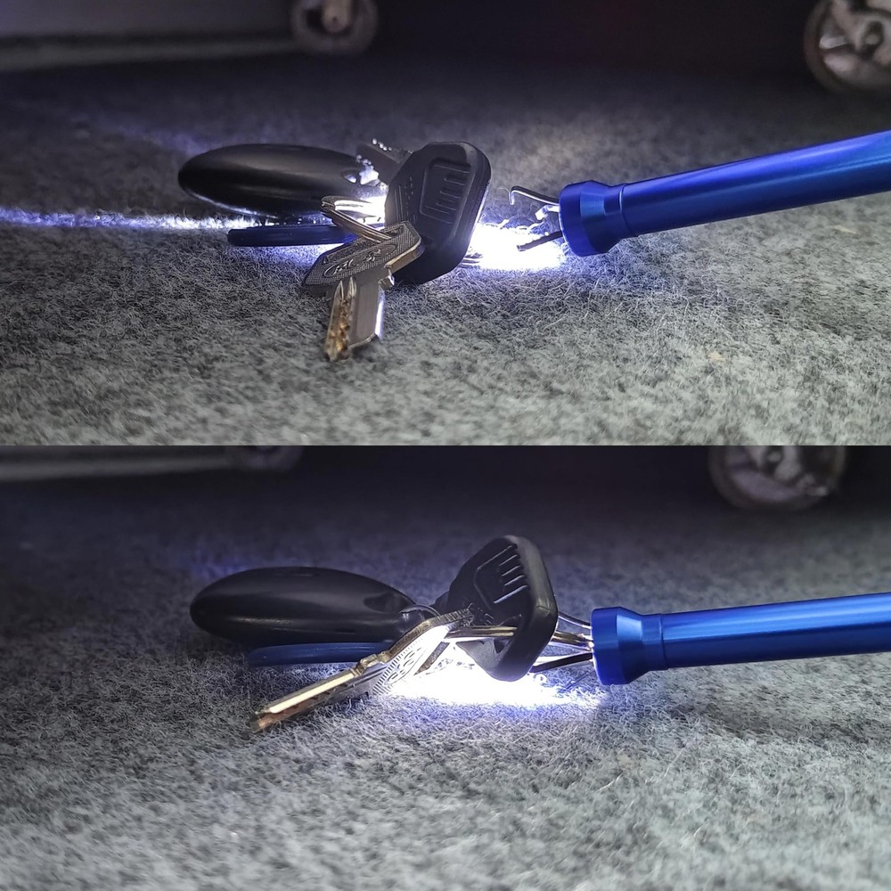 Flexible Claw Pickup Tool with Magnet Tools Flexible telescoping Claw led Light