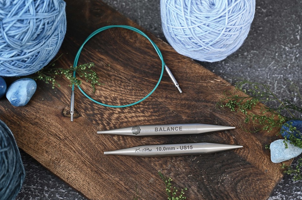 KnitPro Mindful Collection Knitting Pins Circular Interchangeable Tips Lace 10cm