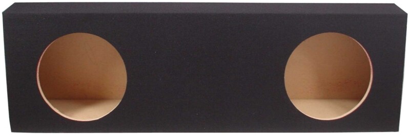 Universal Regular Cab Truck Kicker Comp C10 Dual 10" Black Sub Box - Final 2 Ohm