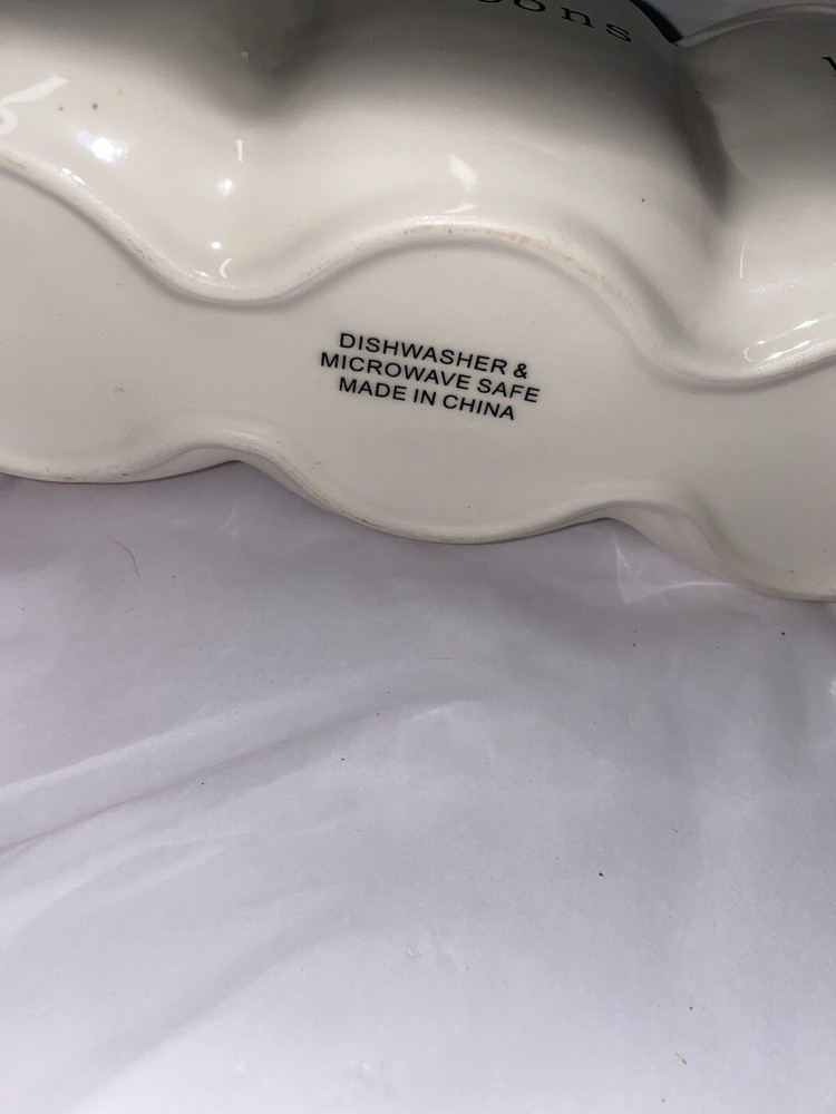 White & Black Three-Section Jar Utensil Caddy