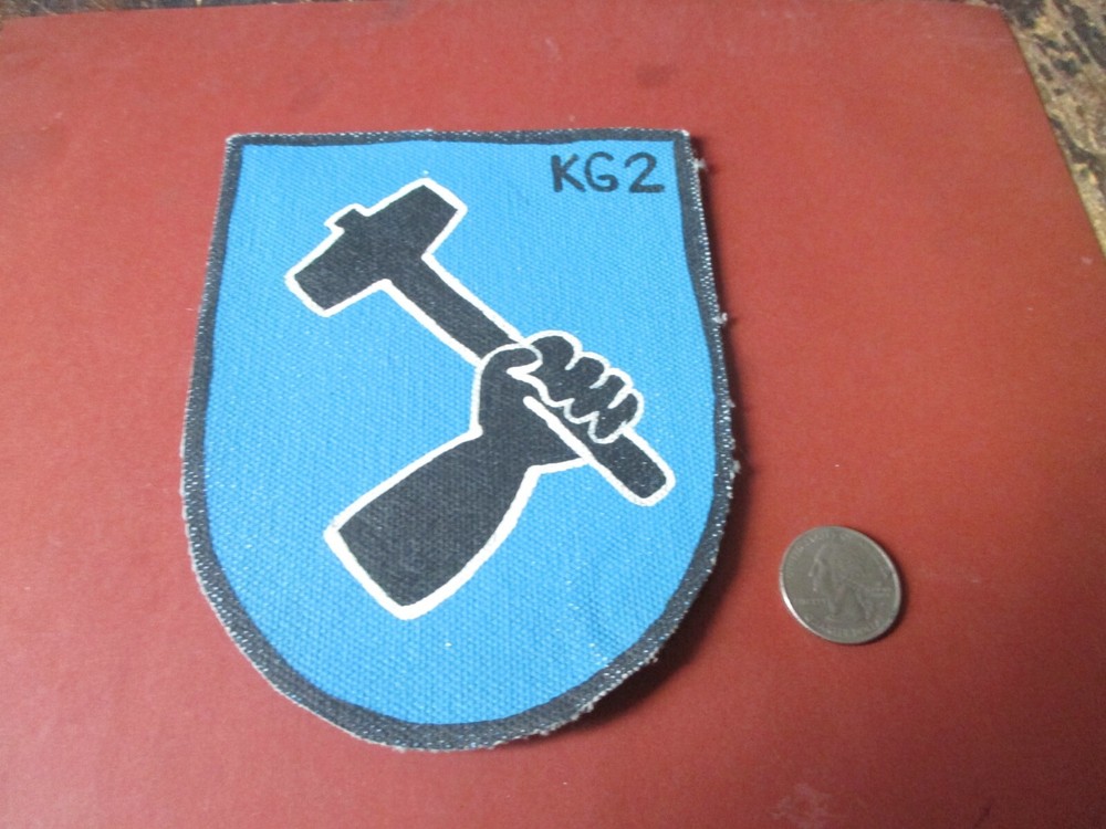 WWII LUFTWAFFE KG 2 SLEDGE HAMMER   BOMBER  SQDN  FLIGHT JACKET PATCH (B)