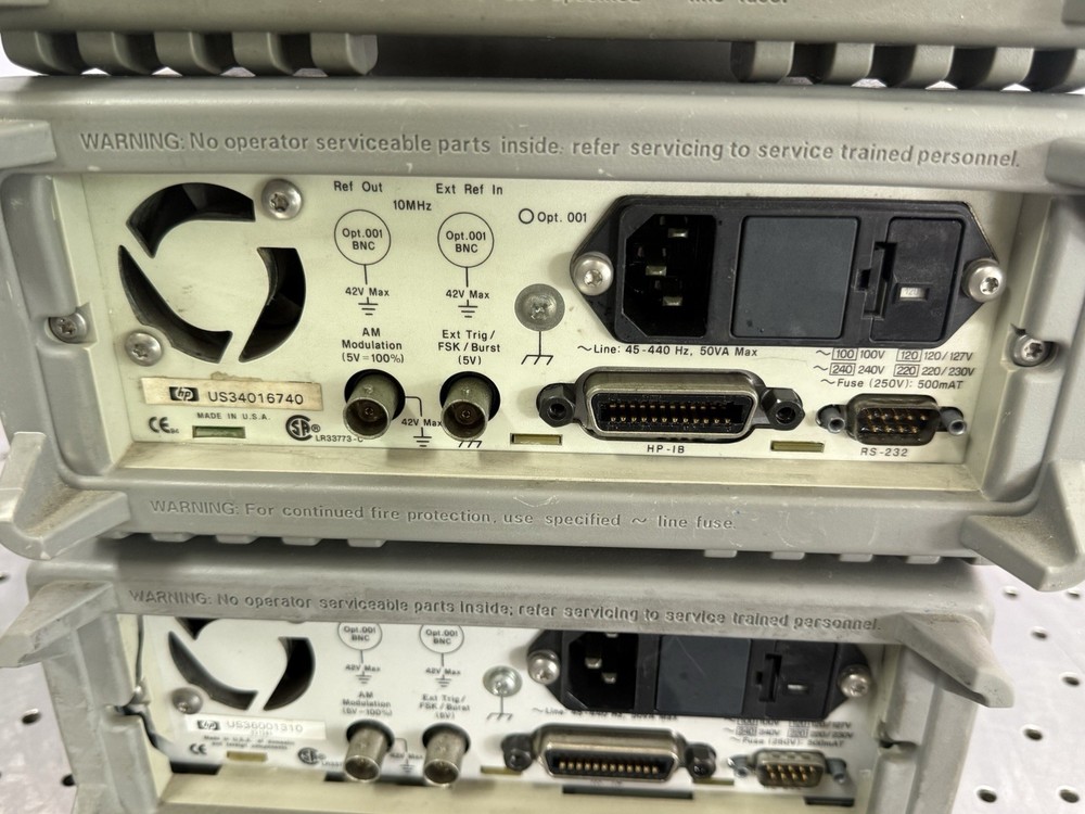 HP 33120A 15MHz Function Arbitrary Waveform Generator Tested Output Qty 5