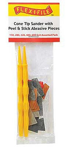 Creations Cone Tip Sander with Grit Assortment - Hobby and Plastic Model