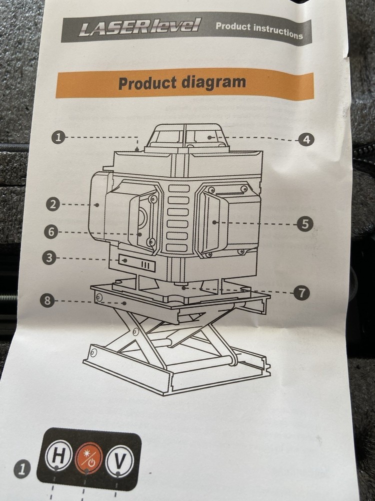 Professional Laser Level Meter Mapping Laser 3D-4D Max Light New!