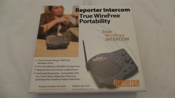 Boxed Reporter Wireless Portable 4-Channel Intercoms - Pair (RWIS)
