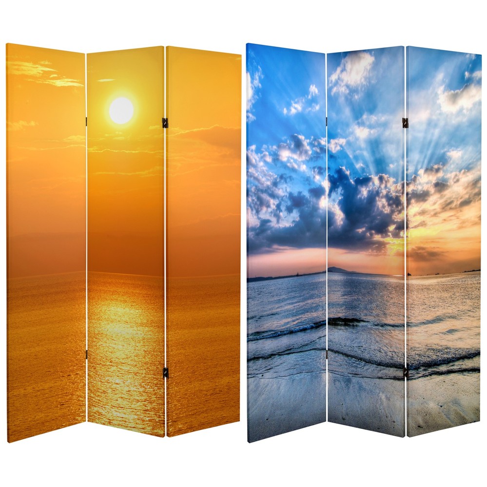 6 ft. Tall Double Sided Sunrise Room Divider