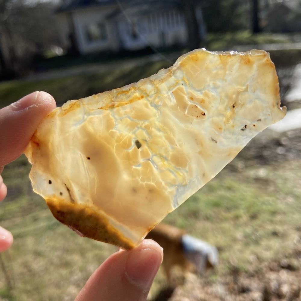 Brecciated Transparent Jasper Slab