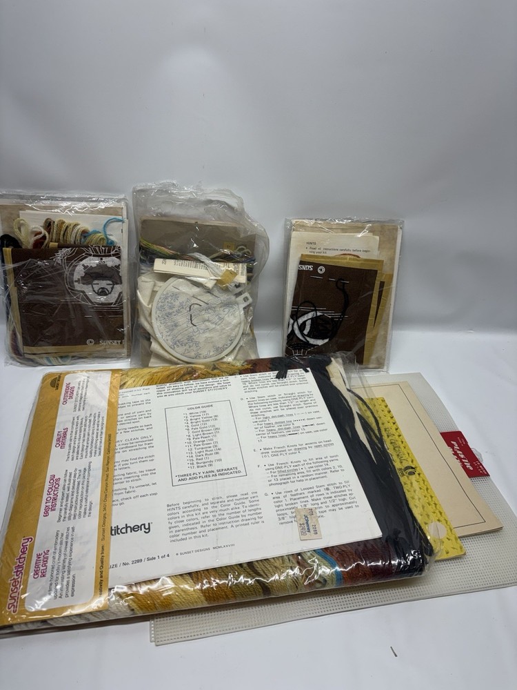 Group Of Embroidery Items