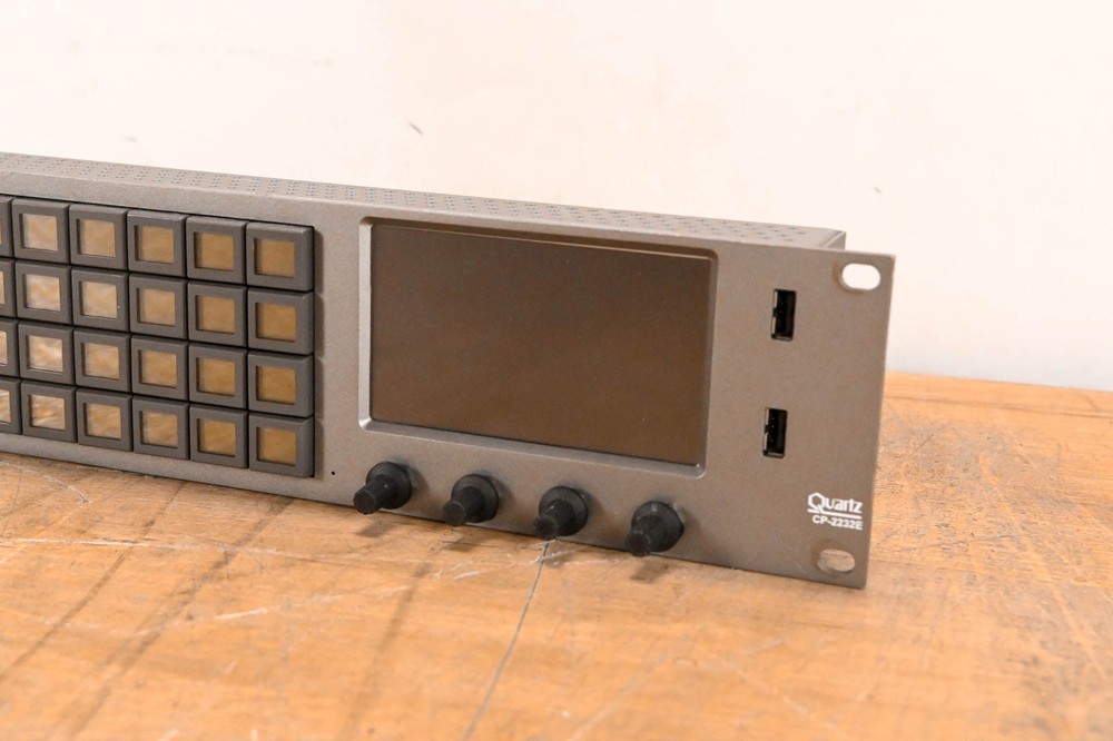 Evertz CP-2232E Advanced System Control Panel w/ 32 LCD Buttons (NO PSU) CG01V7E