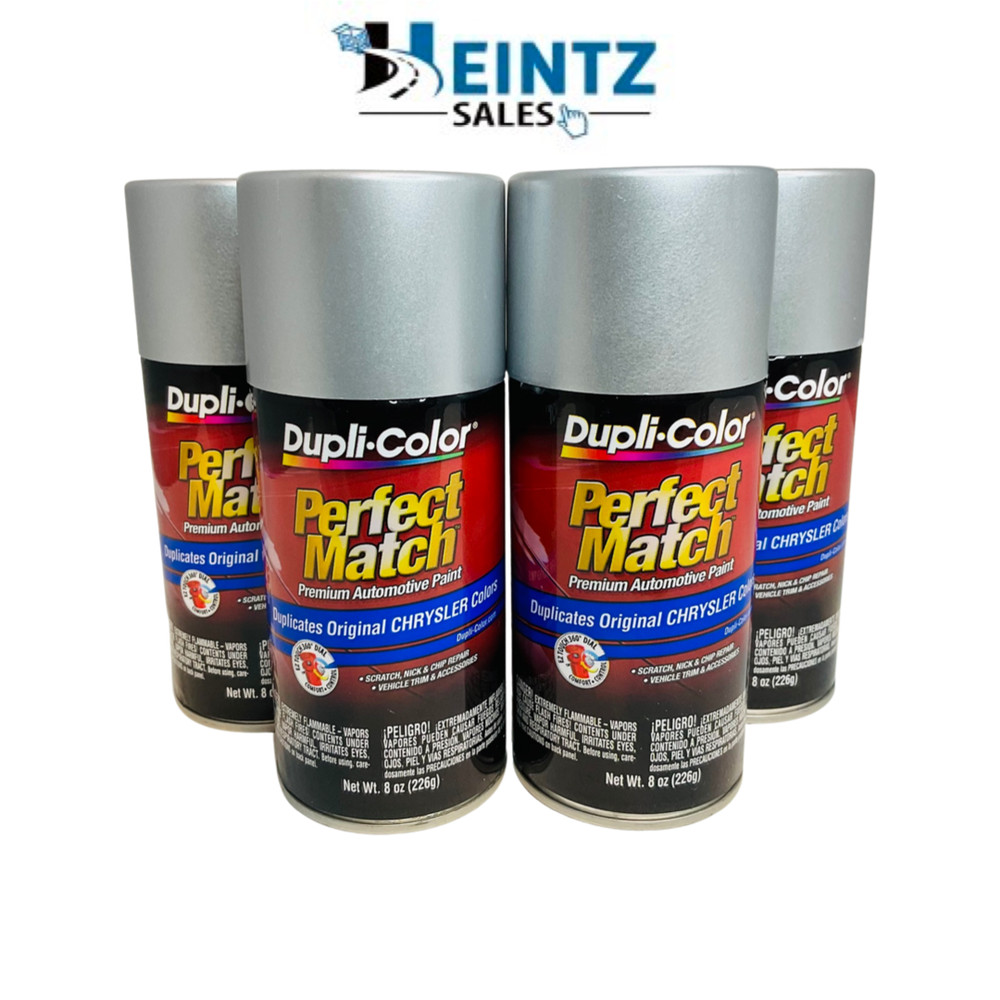 Dupli-Color BCC0410 4-Pack Bright Silver Metallic Perfect Match 8oz Code PS2