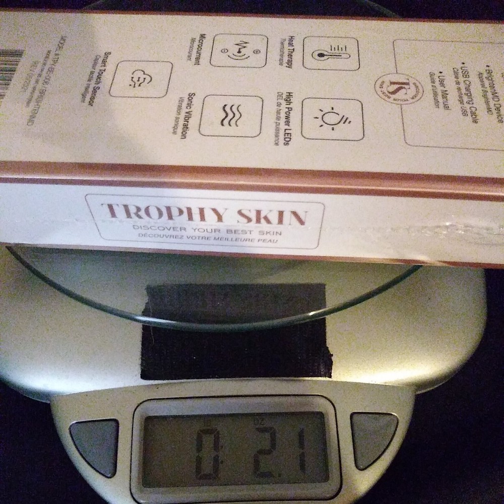 Trophy Skin Brighten MD Multi Function Eye Face & Neck Tool - NEW & Sealed