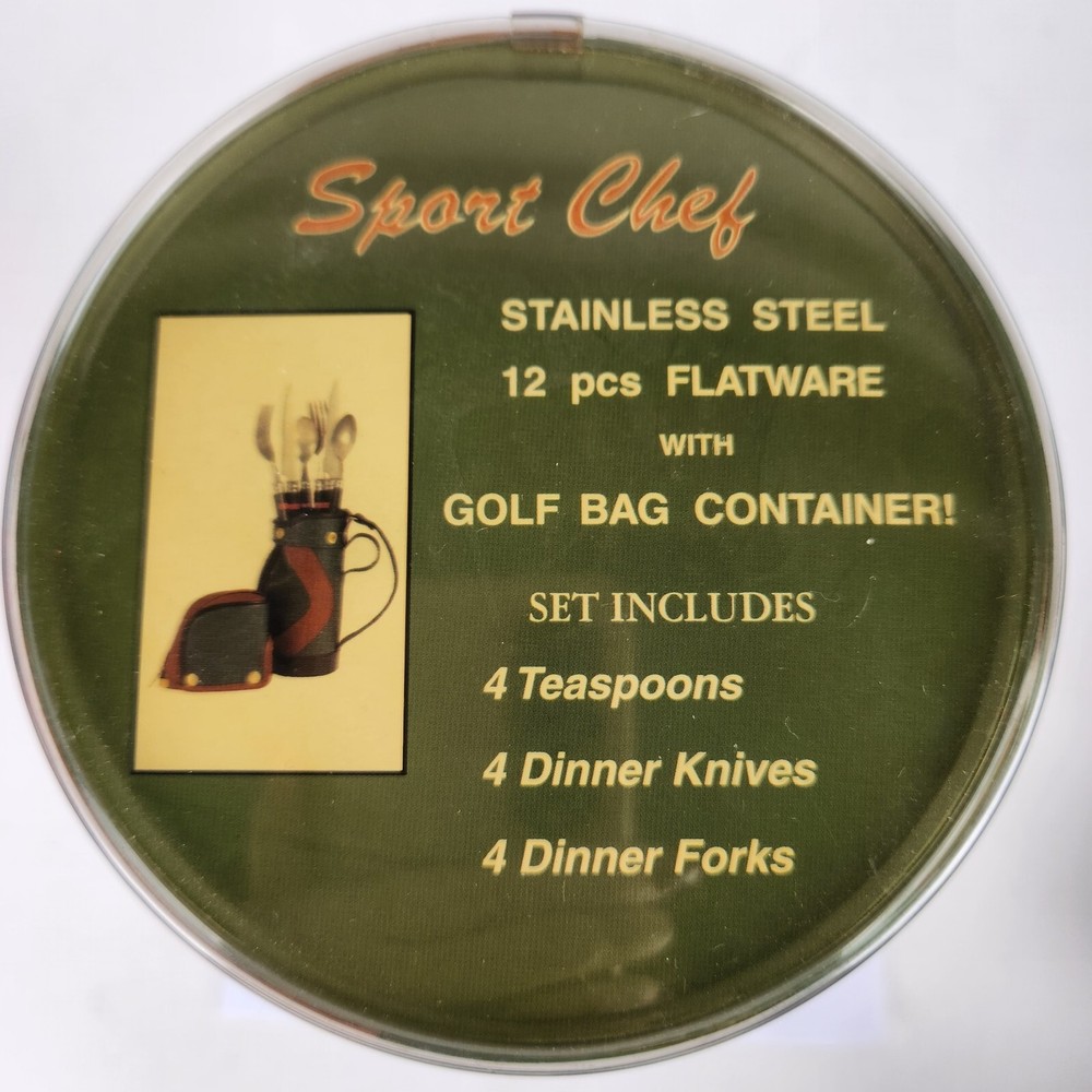 Sport Chef Golf Bag 12 Piece Flatware Set Blue