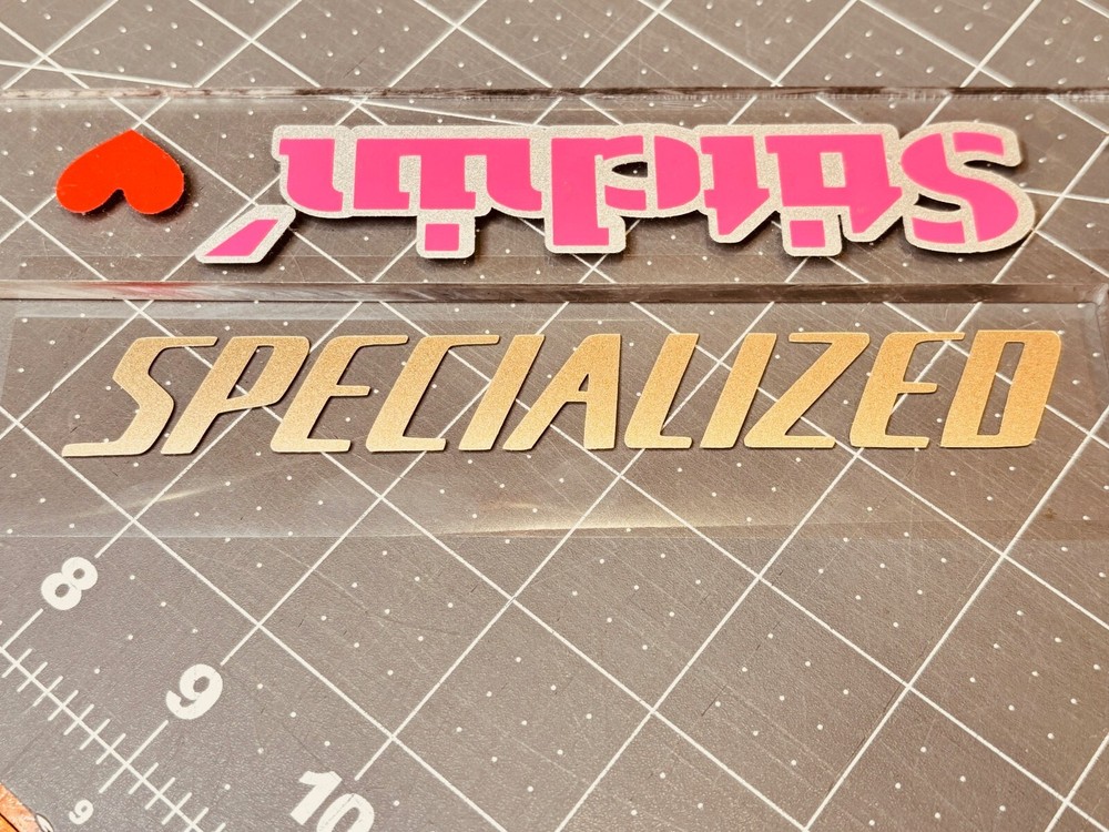 3 Piece Specialized Bikes Vinyl Decal Set TONS 'O Sizes & Colors Available!
