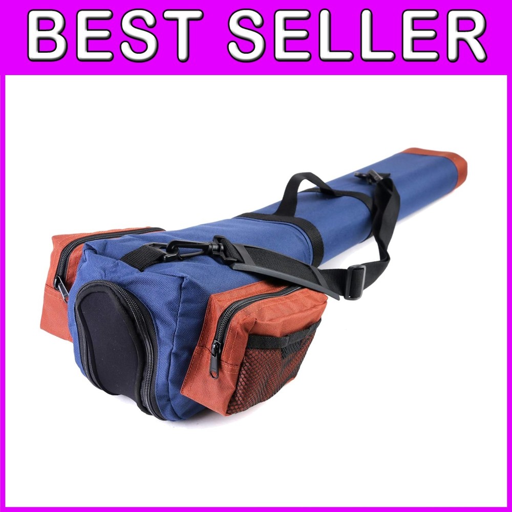 Durable Dual Fly Rod Case with Adjustable Shoulder Strap - Ultimate Protection